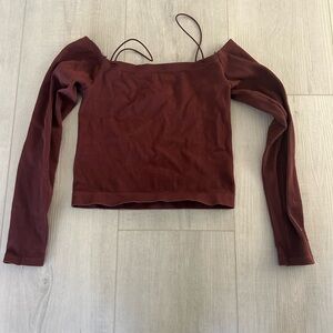 Urban Outfitters off the shoulder long sleeve top